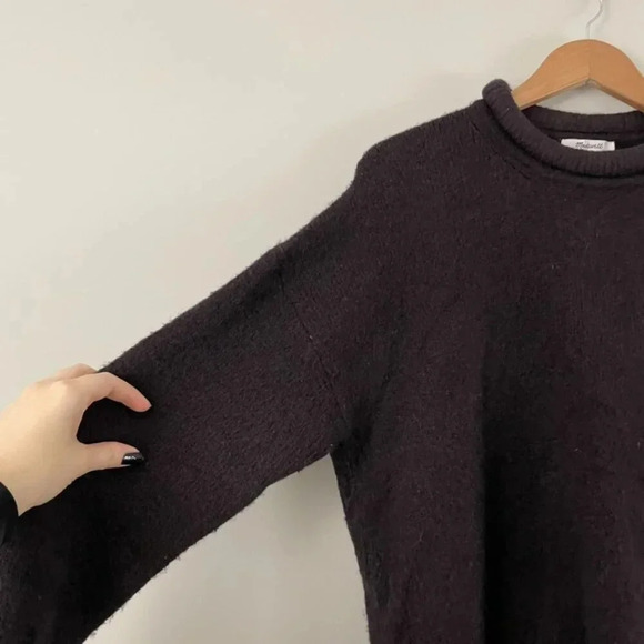 Madewell Fulton Pullover Sweater in Heather Raisin Size Large - Picture 5 of 5